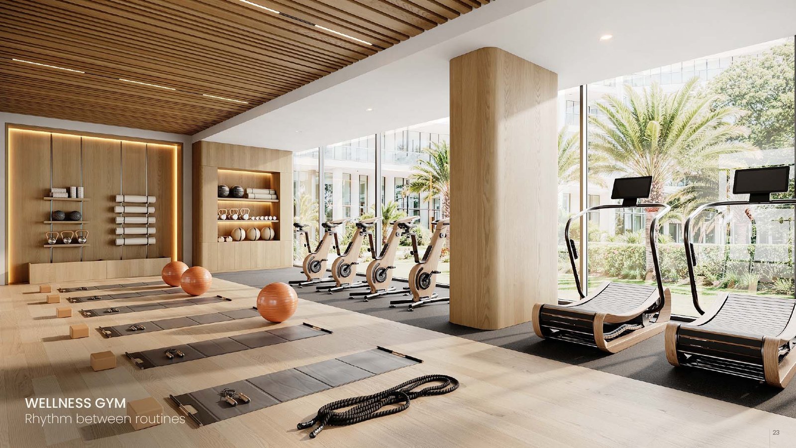 Fully equipped wellness gym at Tara Park by Modon apartments Reem Island